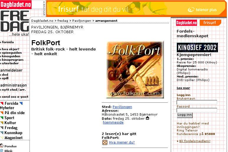 Dagbladet FREDAG