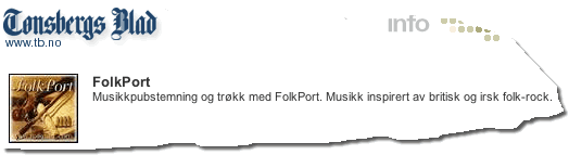 Tønsberg Blad notis