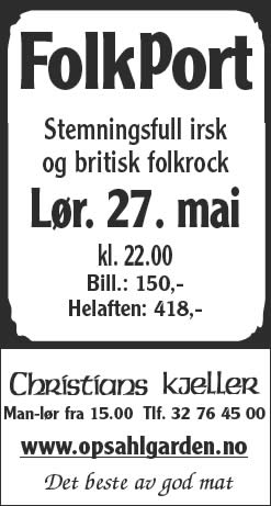 Annonse i Laagendalsposten