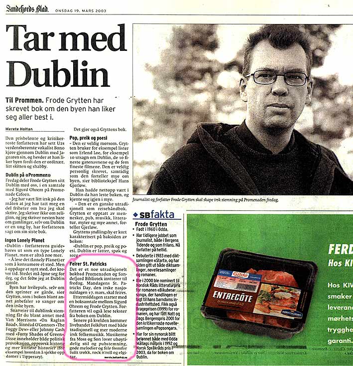Faksimile Sandefjords blad