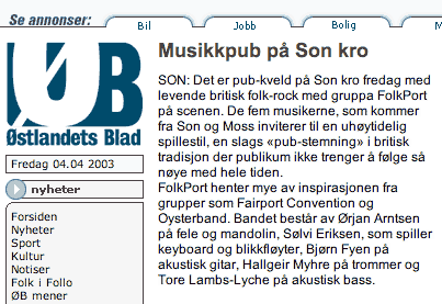Faksimile &Oslash;stlandets Blad