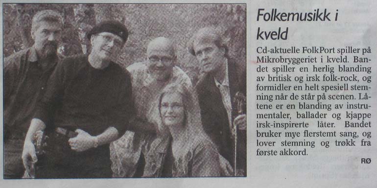 Faksimile fra Moss Dagblad