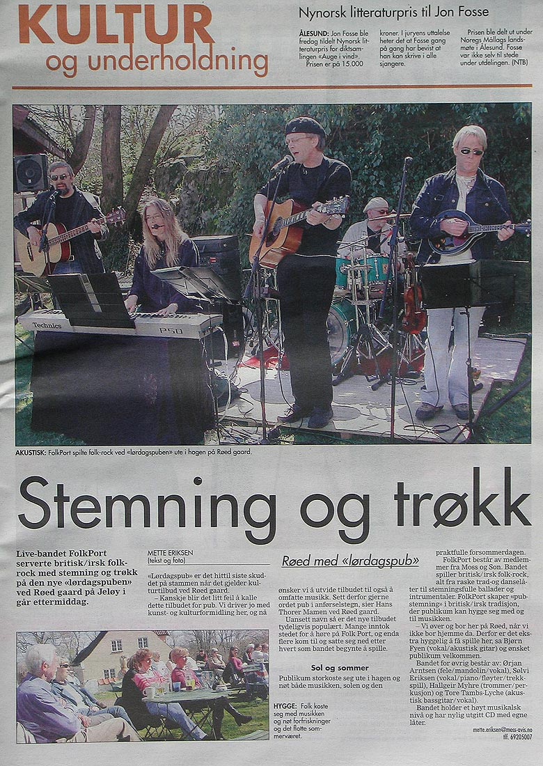 Faksimile fra Moss Avis