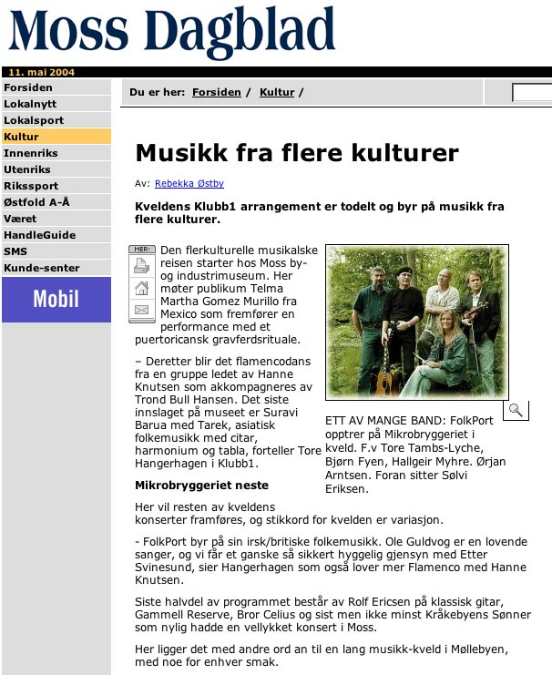 Faksimile fra Moss Dagblad p&aring; web