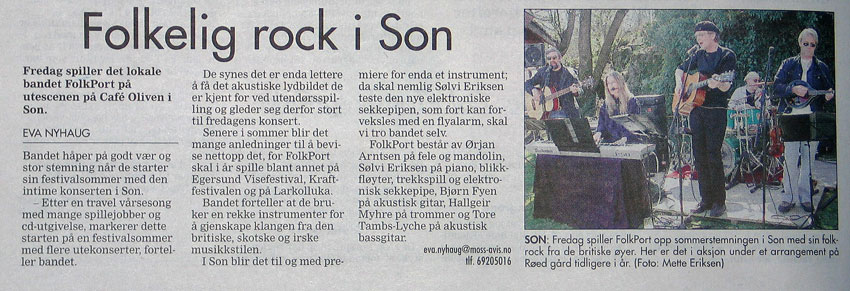 Faksimile fra Moss Avis
