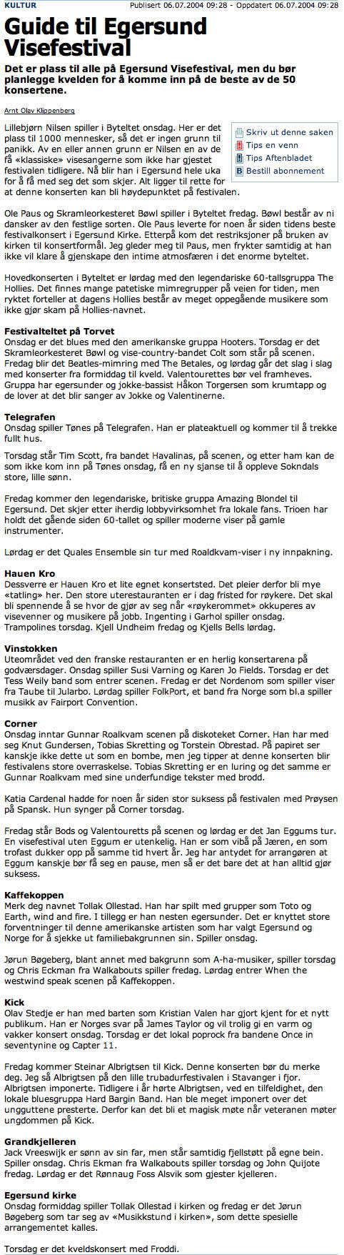 Faksimile fra Stavanger Aftenblad p&aring; web