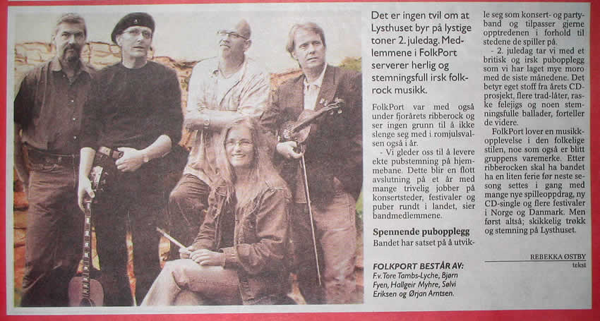 Faksimile fra Moss Dagblad