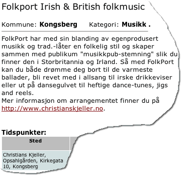 Faksimile fra Kongsbergwebben