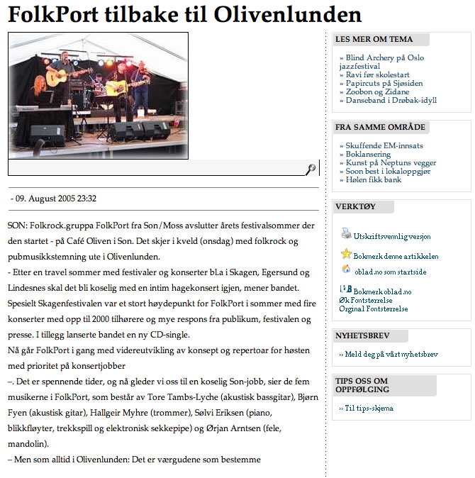 Faksimile fra &Oslash;stlandets Blad
