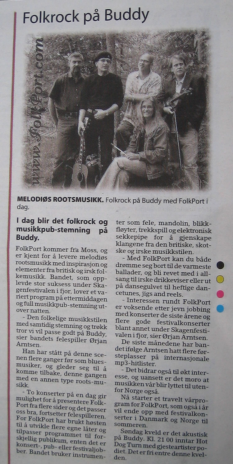 Faksimile fra Drammens tidende