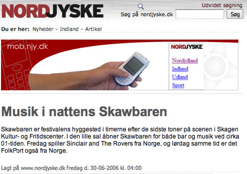 Faksimile fra Nordjyske
