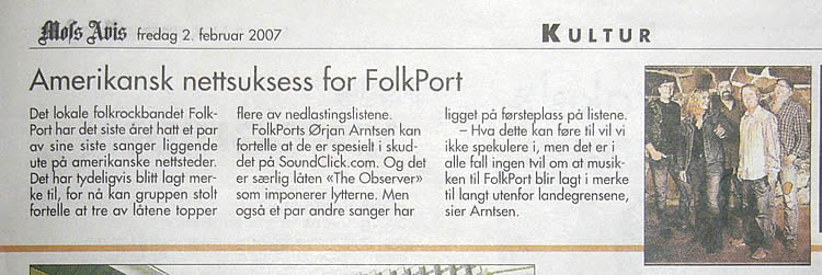 Faksimile fra Moss Avis