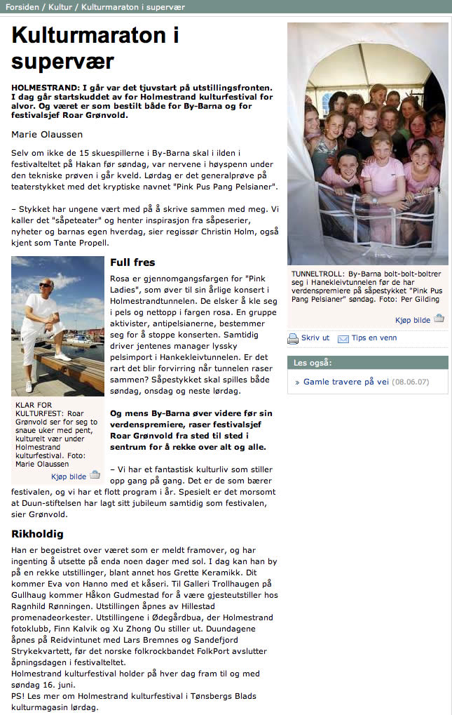 Faksimile fra T�nsberg Blad