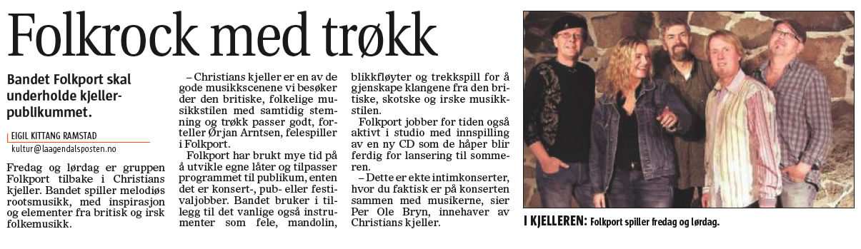 Faksimile fra Laagendalsposten