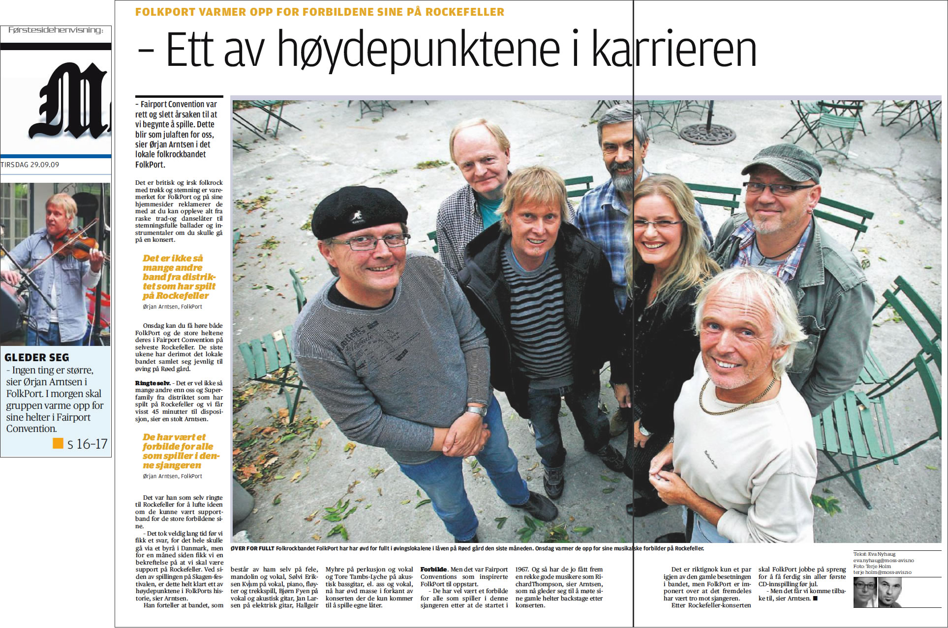 Faksimile fra Moss Avis