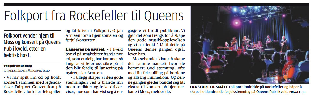 Faksimile fra Moss Avis