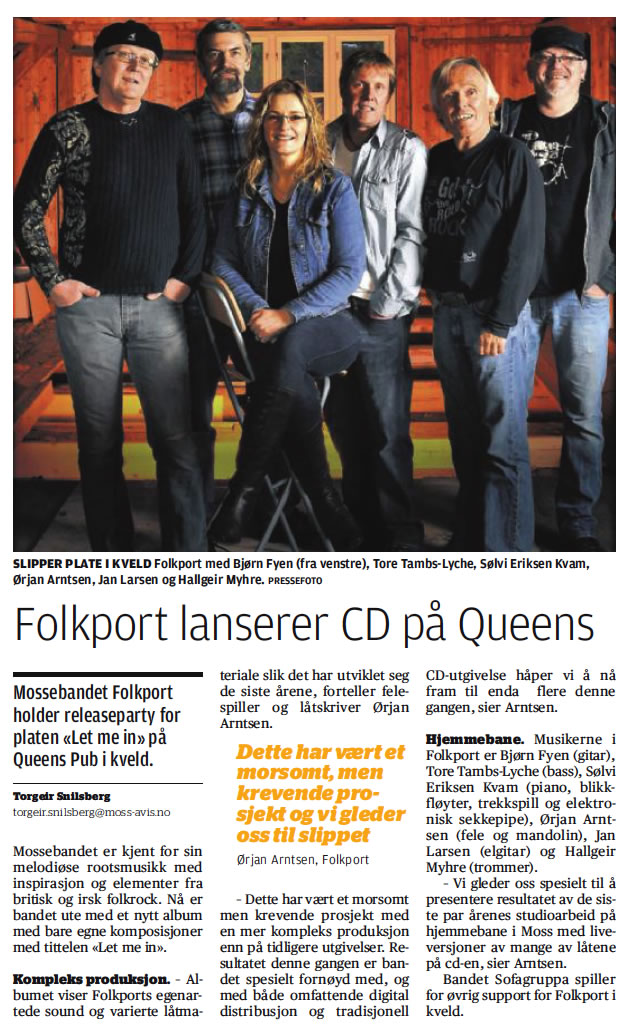 Faksimile fra Moss Avis