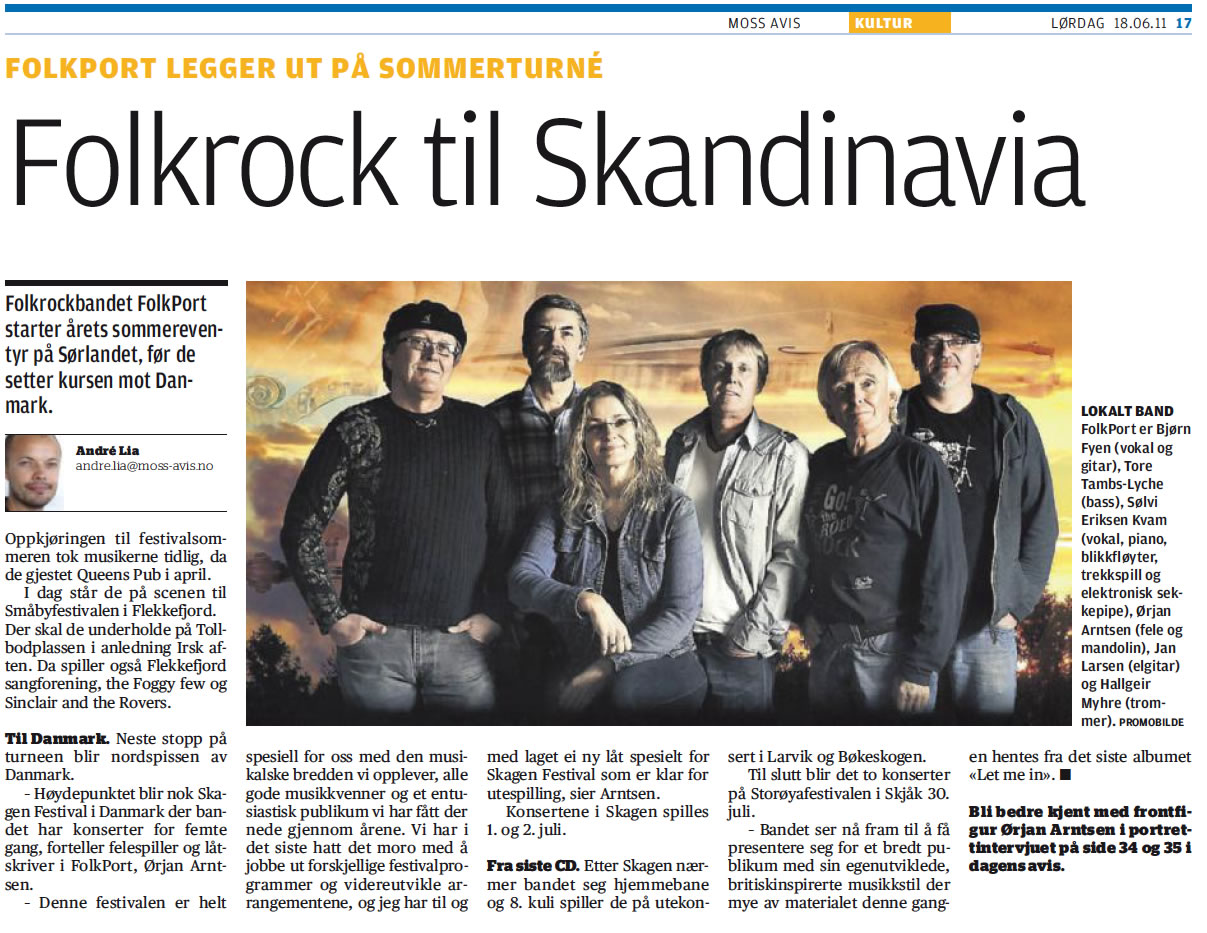 Faksimile fra Moss Avis