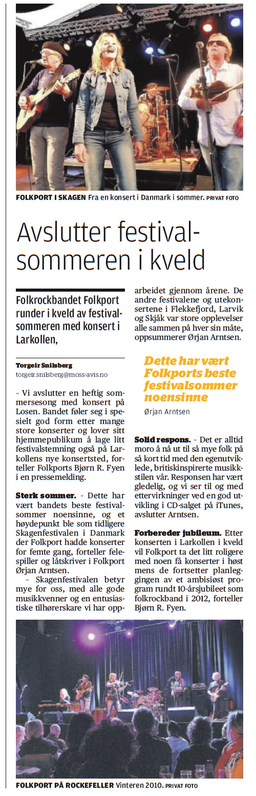Faksimile fra Moss Avis
