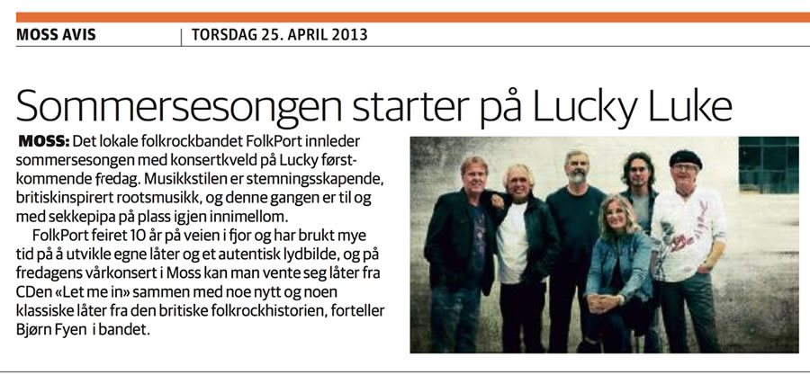 Faksimile fra Moss Avis