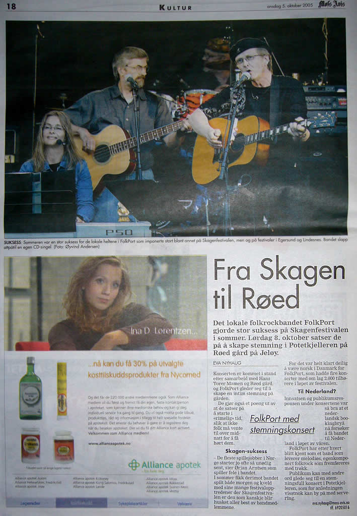 Faksimile fra Moss Avis